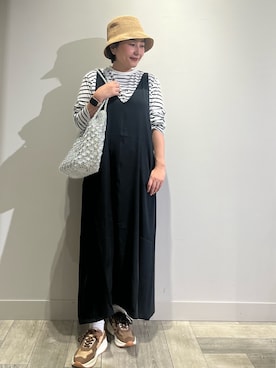 「アイテム（アクセサリー）」を使った、遠藤　裕子さん（レディース・155cm・40代）の夏コーディネート