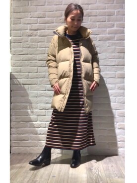 「MYSELF ABAHOUSE」｜遠藤　裕子さん（レディース・155cm）の秋コーディネート