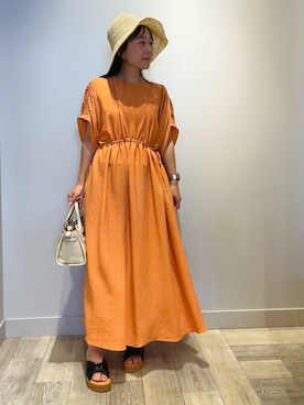 「アイテム（ワンピース/ドレス）」を使った、遠藤　裕子さん（レディース・155cm・30代）の夏コーディネート