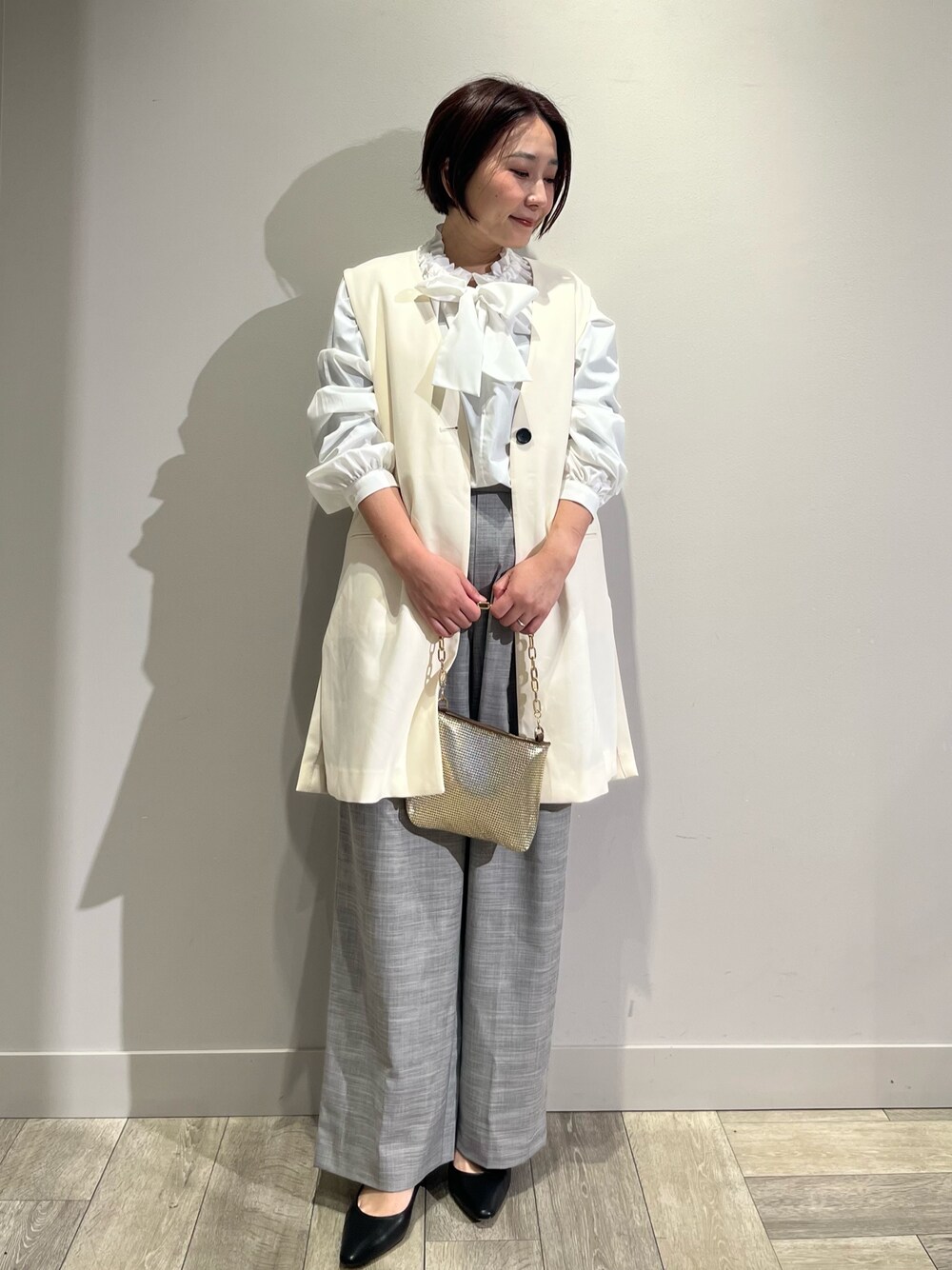ベスト ジレ 「感嘆/セットアップ対応」ロングジレベスト/セミオケ レディース 感嘆/セットアップ対応】ロングジレベスト/セミオケを使った人気