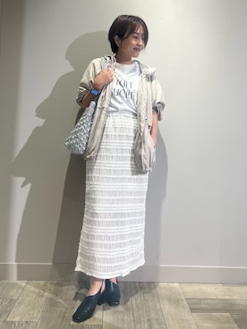 「アイテム（スカート）」を使った、遠藤　裕子さん（レディース・155cm・40代）の夏コーディネート