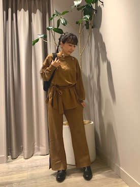 遠藤　裕子さん（レディース・155cm）の冬コーディネート