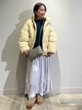 「アイテム（ブルゾン）」を使った、遠藤　裕子さん（レディース・155cm・40代）の冬コーディネート