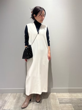 「アイテム（ワンピース/ドレス）」を使った、遠藤　裕子さん（レディース・155cm・30代）の冬コーディネート
