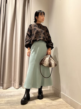 遠藤　裕子さん（レディース・155cm）の冬コーディネート