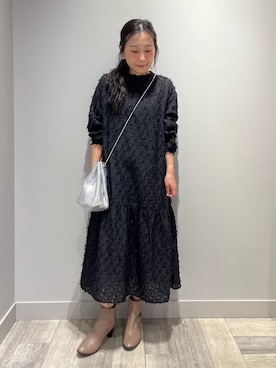 「アイテム（ワンピース/ドレス）」を使った、遠藤　裕子さん（レディース・155cm・30代）の秋コーディネート