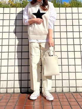 「CONVERSE TOKYO（コンバーストウキョウ）のアイテム」を使った、FUMINAさん（レディース・166cm）の冬コーディネート