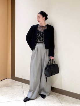 寺尾 オデット エ オディール スタッフさん(レディース・167cm)の冬コーディネート