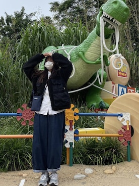 「Fumbleのアイテム」を使った、武村奈富子さん（レディース・172cm）の冬コーディネート