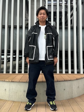 「adidas by Stella McCartney（アディダスバイステラマッカートニー）のアイテム（ナイロンジャケット）」を使った、Tattyさん（メンズ・174cm）の秋コーディネート