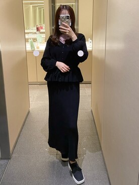 「GRL（グレイル）のアイテム（スカート）」を使った、𝑌𝑢𝑚𝑖𝑘𝑜🥑さん（レディース・155cm）の秋コーディネート