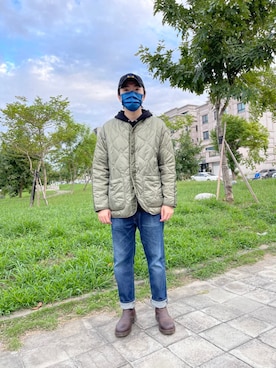 「Alpha Industries（アルファインダストリーズ）のアイテム（帽子）」を使った、stevedgeさん（メンズ・176cm）の秋コーディネート