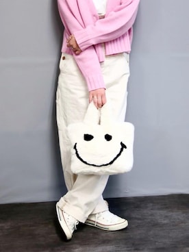 「EDWIN（エドウィン）のアイテム（オールインワン・サロペット）」を使った、えりさん（レディース・159cm）の秋コーディネート