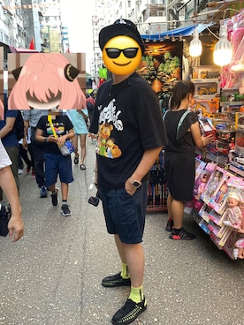 「Yeezy（イージー）のアイテム（レッグウェア）」を使った、FLYさん（メンズ・183cm）の秋コーディネート