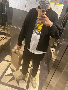「Yeezy（イージー）のアイテム（レッグウェア）」を使った、FLYさん（メンズ・183cm）の冬コーディネート