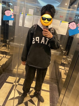 「SuperDry（スーパードライ）のアイテム」を使った、FLYさん（メンズ・183cm）の冬コーディネート