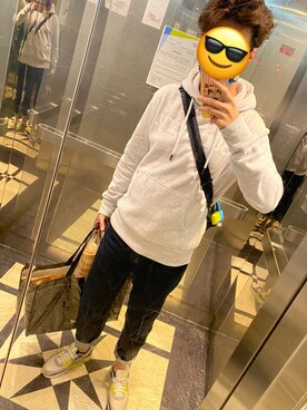 「SuperDry（スーパードライ）のアイテム」を使った、FLYさん（メンズ・183cm）の冬コーディネート