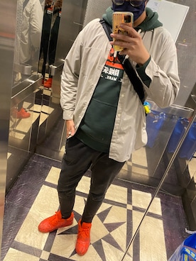 「SuperDry（スーパードライ）のアイテム」を使った、FLYさん（メンズ・183cm）の冬コーディネート