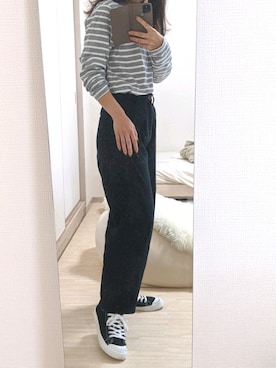 「無印良品コーデ」｜reoさん（レディース・155cm）の秋コーディネート