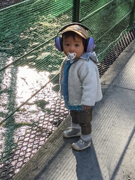 「PETIT BATEAU（プチバトー）のアイテム（ジャケット/アウター）」を使った、taip1226さん（キッズ・70cm）の春コーディネート