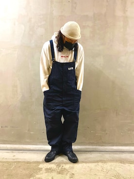 「AVIREX（アヴィレックス）のアイテム（オールインワン・サロペット）」を使った、Ryousukeさん（メンズ・173cm）の夏コーディネート