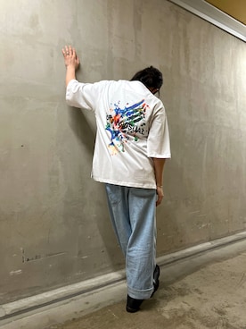 「AVIREX（アヴィレックス）のアイテム（ブーツ）」を使った、Ryousukeさん（メンズ・173cm）の春コーディネート
