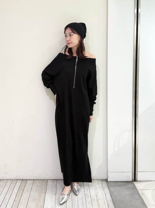 セール】オフショルハーフジップワンピース（ワンピース）｜SENSE OF