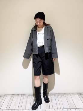 「ハーフパンツ」｜mayuさん（レディース・164cm）の秋コーディネート