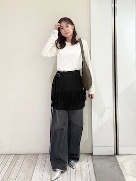 「SENSE OF PLACE by URBAN RESEARCH（センスオブプレイスバイアーバンリサーチ）のアイテム（パンプス）」を使った、mayuさん（レディース・163cm）の秋コーディネート