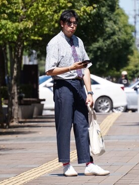 やしーさん（メンズ・180cm）の夏コーディネート