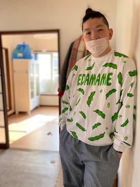 「PUNYUS（プニュズ）のアイテム」を使った、LAVIさん（メンズ・173cm）の春コーディネート