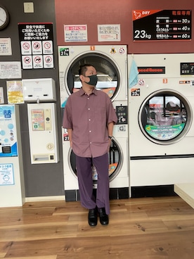 「ムラサキコーデ」｜LAVIさん（メンズ・173cm）の秋コーディネート