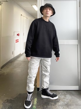 「アイテム（スウェット）」を使った、naturalmizukiさん（メンズ・160cm）の春コーディネート