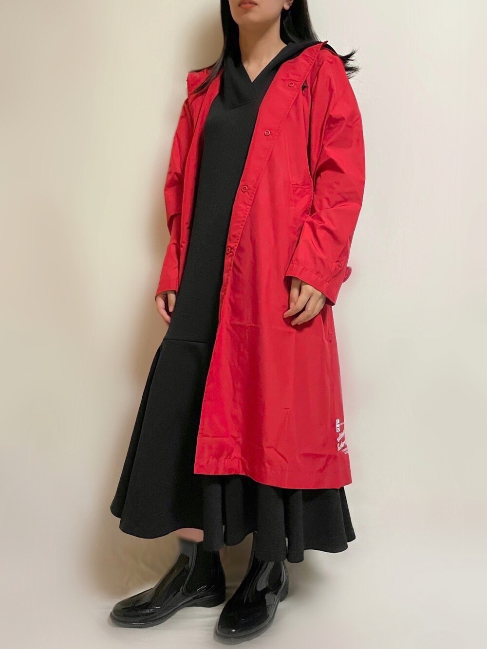 ãã©ãã¯ç³»ã®ã¯ã³ããŒã¹ããã©ãã¯ç³»ã®ã¬ã€ã³ã·ã¥ãŒãºãã¬ããç³»ã®ã¬ã€ã³ã³ãŒã/ãã³ãã§ãççšããã¬ãã£ãŒã¹ã®æ¥ã³ãŒãã£ããŒãã®1æç®ã®åç