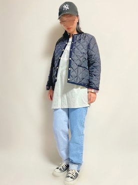 「ストリートカジュアル」｜「アイテム（ブルゾン）」を使った、🌷𝒚𝒖𝒖𝒓𝒊.🌷さん（レディース・150cm）の秋コーディネート