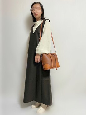 「AmbreNeige」｜「アイテム（ワンピース/ドレス）」を使った、🌷𝒚𝒖𝒖𝒓𝒊.🌷さん（レディース・150cm）の秋コーディネート
