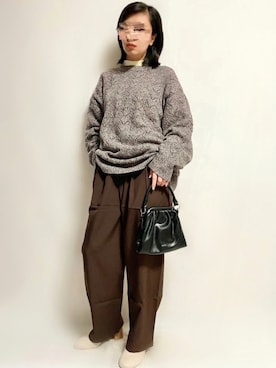 「AmbreNeige」｜「アイテム（ブーツ）」を使った、🌷𝒚𝒖𝒖𝒓𝒊.🌷さん（レディース・150cm）の秋コーディネート