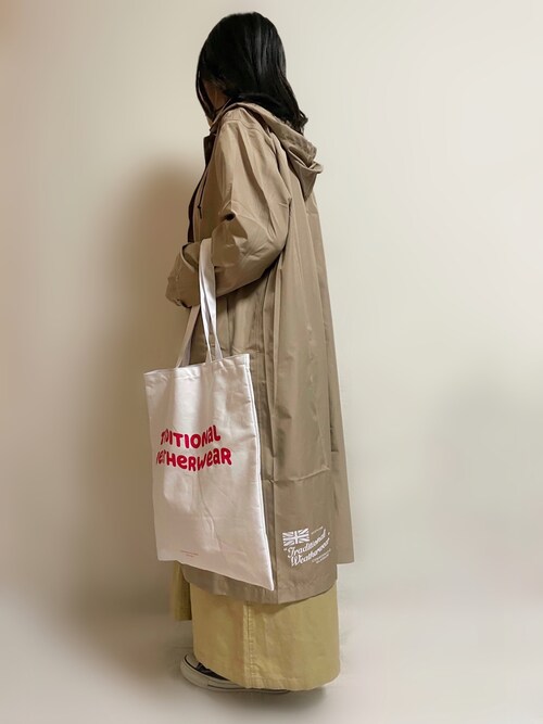 𝒚𝒖𝒖𝒓𝒊 Traditional Weatherwearのレインコート ポンチョを使ったコーディネート Wear