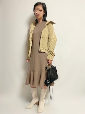 「SonnyLabel」｜「アイテム（マウンテンパーカー）」を使った、🌷𝒚𝒖𝒖𝒓𝒊.🌷さん（レディース・150cm）の秋コーディネート