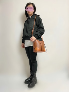 「RODE SKO」｜「アイテム（パーカー）」を使った、🌷𝒚𝒖𝒖𝒓𝒊.🌷さん（レディース・150cm）の秋コーディネート