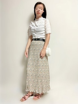 「AmbreNeige」｜「アイテム（サンダル）」を使った、🌷𝒚𝒖𝒖𝒓𝒊.🌷さん（レディース・150cm）の夏コーディネート