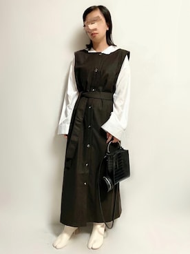 「AmbreNeige」｜「アイテム（ワンピース/ドレス）」を使った、🌷𝒚𝒖𝒖𝒓𝒊.🌷さん（レディース・150cm）の秋コーディネート