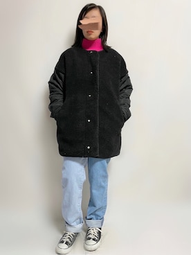 「moussy」｜「アイテム（ブルゾン）」を使った、🌷𝒚𝒖𝒖𝒓𝒊.🌷さん（レディース・150cm）の秋コーディネート