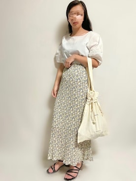 「AmbreNeige」｜「アイテム（サンダル）」を使った、🌷𝒚𝒖𝒖𝒓𝒊.🌷さん（レディース・150cm）の夏コーディネート