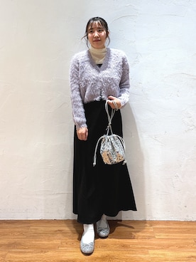 「FREE'S MART（フリーズマート）のアイテム（バレエシューズ）」を使った、yuukaさん（レディース・156cm）の冬コーディネート