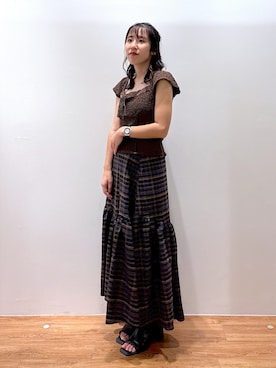 「FREE'S MART（フリーズマート）のアイテム」を使った、yuukaさん（レディース・156cm）の夏コーディネート