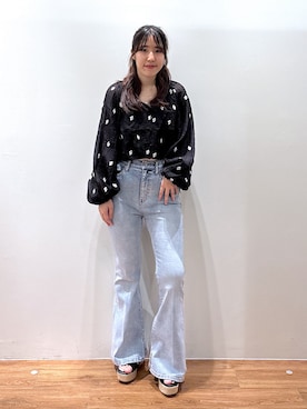「FREE'S MART（フリーズマート）のアイテム（パンツ）」を使った、yuukaさん（レディース・156cm）の夏コーディネート