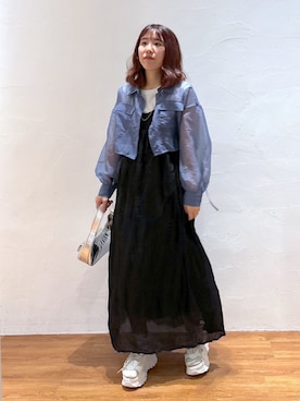 「FREE'S MART（フリーズマート）の◆スニーカーソールサンダル（サンダル）」を使った、yuukaさん（レディース・156cm）の春コーディネート