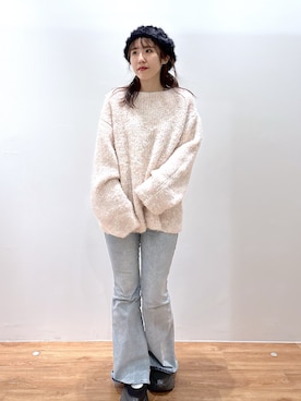 「アイテム（ハンチング/ベレー帽）」を使った、yuukaさん（レディース・156cm）の秋コーディネート