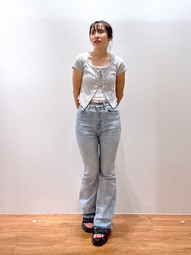 yuukaさん（骨格ウェーブ・レディース・156cm・20代）の夏コーディネート
